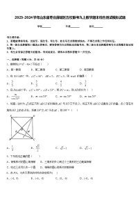 2023-2024学年山东省枣庄薛城区五校联考九上数学期末综合测试模拟试题含答案