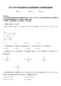 2023-2024学年山东省枣庄台儿庄区四校联考九上数学期末预测试题含答案