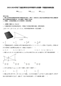 2023-2024学年广东省东莞市长安中学数学九年级第一学期期末调研试题含答案