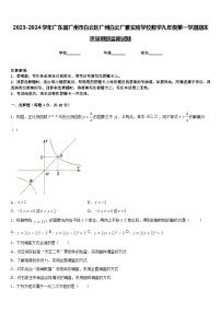 2023-2024学年广东省广州市白云区广州白云广雅实验学校数学九年级第一学期期末质量跟踪监视试题含答案