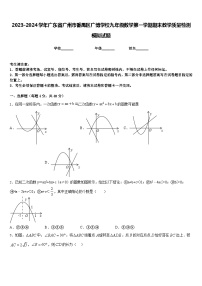 2023-2024学年广东省广州市番禺区广博学校九年级数学第一学期期末教学质量检测模拟试题含答案