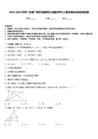 2023-2024学年广东省广州市华南师范大附属中学九上数学期末达标检测试题含答案