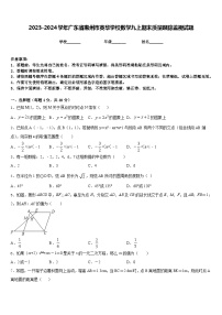 2023-2024学年广东省惠州市英华学校数学九上期末质量跟踪监视试题含答案