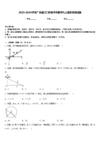 2023-2024学年广东省江门市恩平市数学九上期末检测试题含答案