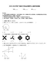 2023-2024学年广东省江门市台山市数学九上期末考试试题含答案