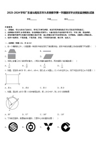 2023-2024学年广东省汕尾陆丰市九年级数学第一学期期末学业质量监测模拟试题含答案