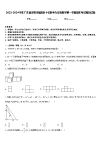 2023-2024学年广东省深圳市福田区十校联考九年级数学第一学期期末考试模拟试题含答案