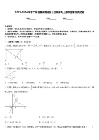 2023-2024学年广东省肇庆端州区七校联考九上数学期末经典试题含答案