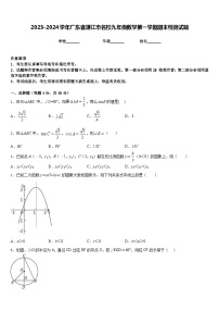 2023-2024学年广东省湛江市名校九年级数学第一学期期末检测试题含答案