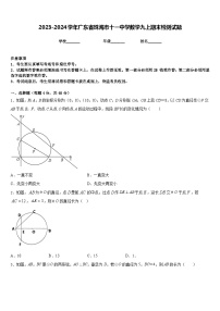 2023-2024学年广东省珠海市十一中学数学九上期末检测试题含答案