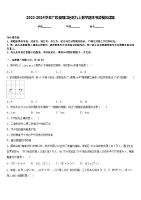 2023-2024学年广东省阳江地区九上数学期末考试模拟试题含答案