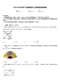 2023-2024学年广东省珠海市九上数学期末预测试题含答案