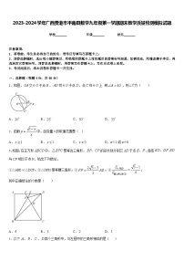 2023-2024学年广西贵港市平南县数学九年级第一学期期末教学质量检测模拟试题含答案