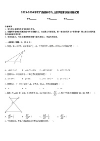 2023-2024学年广西桂林市九上数学期末质量检测试题含答案