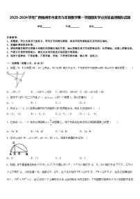 2023-2024学年广西梧州市岑溪市九年级数学第一学期期末学业质量监测模拟试题含答案