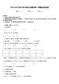 2023-2024学年广西兴业县九年级数学第一学期期末监测试题含答案