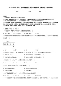 2023-2024学年广西壮族自治区崇左市龙州县九上数学期末联考试题含答案