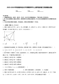 2023-2024学年新疆乌鲁木齐市第四中学九上数学期末复习检测模拟试题含答案