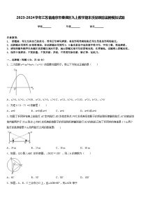 2023-2024学年江苏省南京市秦淮区九上数学期末质量跟踪监视模拟试题含答案