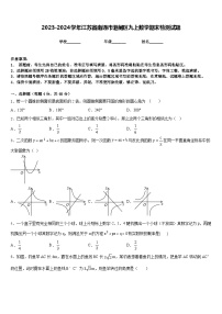 2023-2024学年江苏省南通市港闸区九上数学期末检测试题含答案