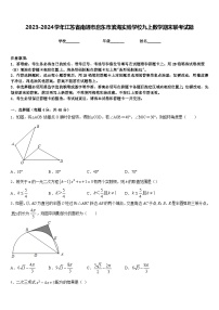 2023-2024学年江苏省南通市启东市滨海实验学校九上数学期末联考试题含答案