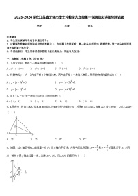 2023-2024学年江苏省无锡市华士片数学九年级第一学期期末达标检测试题含答案