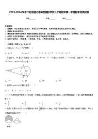 2023-2024学年江苏省宿迁市钟吾国际学校九年级数学第一学期期末经典试题含答案