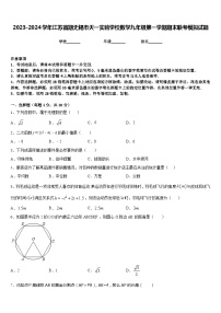 2023-2024学年江苏省期无锡市天一实验学校数学九年级第一学期期末联考模拟试题含答案