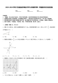 2023-2024学年江苏省盐城市明达中学九年级数学第一学期期末综合测试试题含答案