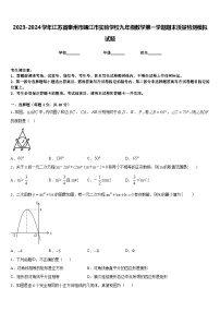 2023-2024学年江苏省泰州市靖江市实验学校九年级数学第一学期期末质量检测模拟试题含答案