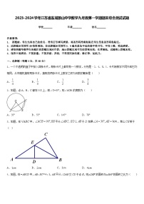 2023-2024学年江苏省盐城景山中学数学九年级第一学期期末综合测试试题含答案