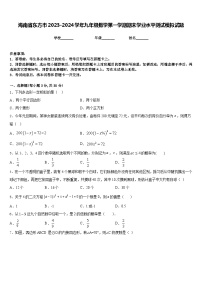 海南省东方市2023-2024学年九年级数学第一学期期末学业水平测试模拟试题含答案