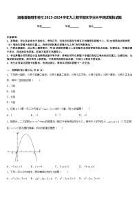 湖南省衡阳市名校2023-2024学年九上数学期末学业水平测试模拟试题含答案