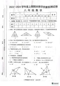 河南省漯河市郾城区2023-2024学年八年级上学期1月期末数学试题