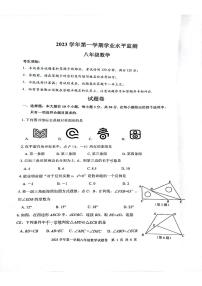 浙江省杭州市上城区2023-2024学年第一学期八年级上学期期末数学试题