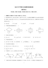 2023 年雅礼集团七年级期末检测数学试卷