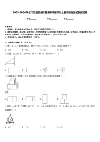 2023-2024学年江苏省苏州市星湾中学数学九上期末综合测试模拟试题含答案