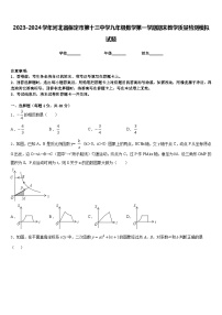 2023-2024学年河北省保定市第十三中学九年级数学第一学期期末教学质量检测模拟试题含答案