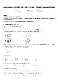 2023-2024学年河北唐山市龙华中学数学九年级第一学期期末质量跟踪监视模拟试题含答案