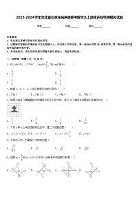 2023-2024学年河北省石家庄高邑县联考数学九上期末达标检测模拟试题含答案