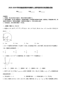 2023-2024学年河南省安阳市内黄县九上数学期末综合测试模拟试题含答案