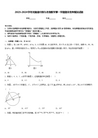 2023-2024学年河南省叶县九年级数学第一学期期末统考模拟试题含答案