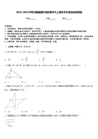 2023-2024学年河南省部分地区数学九上期末学业质量监测试题含答案