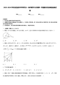 2023-2024学年湖北省华中学师范大一附中数学九年级第一学期期末质量跟踪监视试题含答案