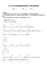 2023-2024学年湖北省黄冈市名校数学九上期末达标检测试题含答案