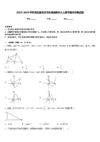 2023-2024学年湖北省武汉市东湖高新区九上数学期末经典试题含答案