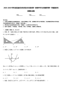 2023-2024学年湖北省武汉经济技术开发区第一初级中学九年级数学第一学期期末检测模拟试题含答案