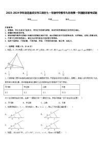 2023-2024学年湖北省武汉市江岸区七一华源中学数学九年级第一学期期末联考试题含答案