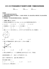 2023-2024学年湖北省黄石市下陆区数学九年级第一学期期末质量检测试题含答案