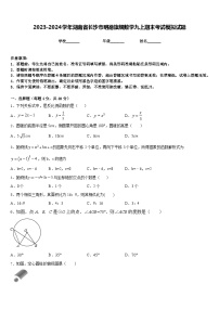 2023-2024学年湖南省长沙市明德旗舰数学九上期末考试模拟试题含答案